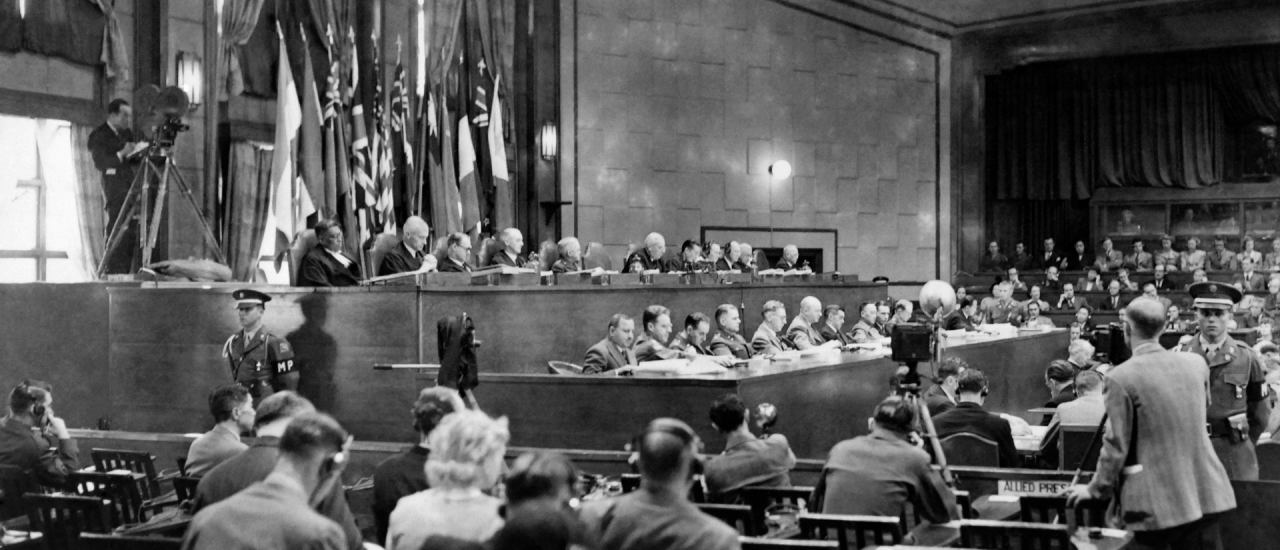Foto der Nürnberger Prozesse, 1946. Foto: Stringer / AFP