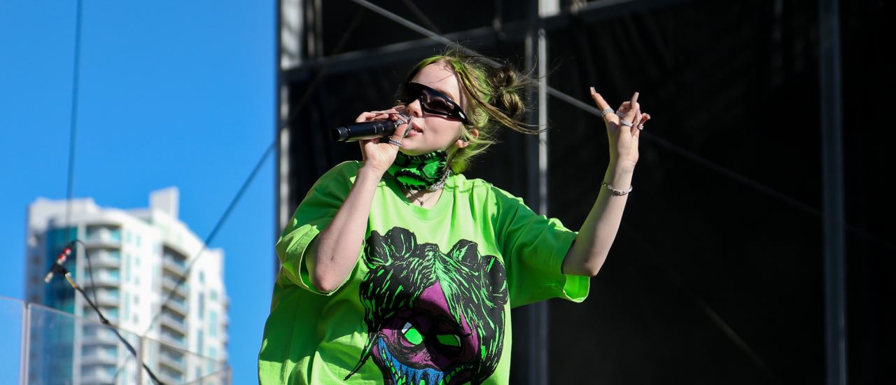 Billie Eilish performs at the Daytime Village during the 2019 iHeartRadio Music Festival on September 21, 2019 at the Las Vegas Festival Grounds in Las Vegas, Nevada. Foto: Shutterstock