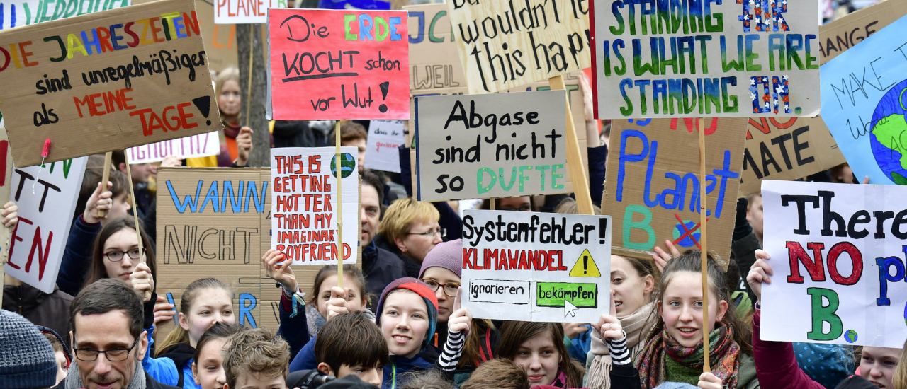 Fridays For Future-Demo. Foto: Tobias Schwarz / AFP.