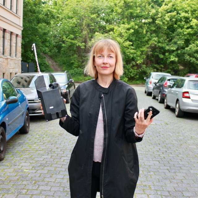 Dr. Liina Tõnisson, wissenschaftliche Koordinatorin des Projekts „Luft in Leipzig“ vom Leibniz-Institut für Troposphärenforschung