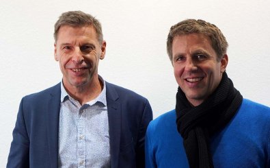 Foto: Dr. Leif Göritz und Detlef Büttner von CONTENTshift/detektor.fm