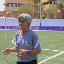 Monika Staab, Trainerin des saudischen Frauenfussballnationalteams
