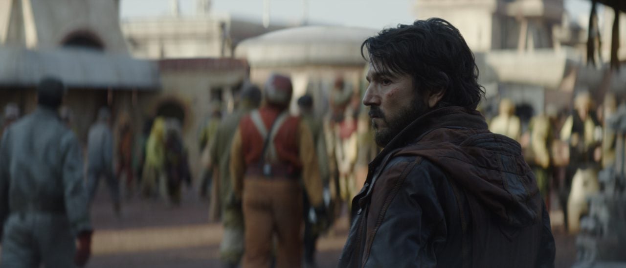 Cassian Andor (Diego Luna) in Lucasfilm’s ANDOR, exclusively on Disney+. ©2022 Lucasfilm Ltd. & TM. All Rights Reserved