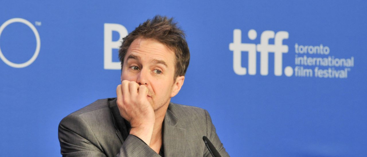 TORONTO, ON – SEPTEMBER 19:  Actor  Sam Rockwell speaks onstage during the „Mr. Right“ press conference at the 2015 Toronto International Film Festival at TIFF Bell Lightbox on September 19, 2015 in Toronto, Canada.  (Photo by Sonia Recchia/Getty Images)