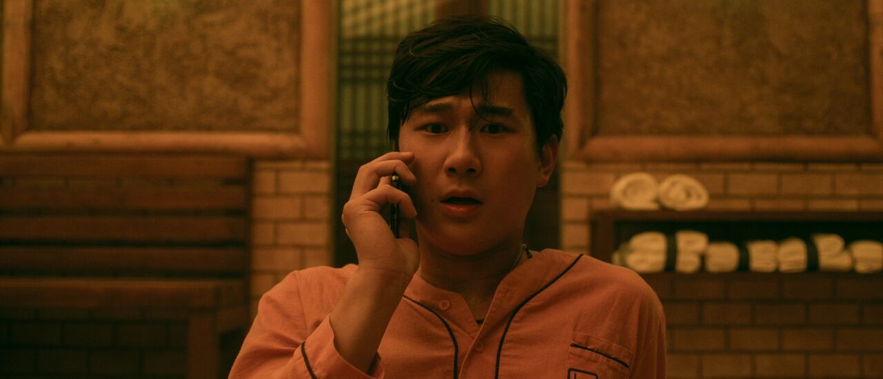 The Brothers Sun. Sam Song Li as Bruce Sun in episode 104 of The Brothers Sun. Cr. Courtesy of Netflix © 2023