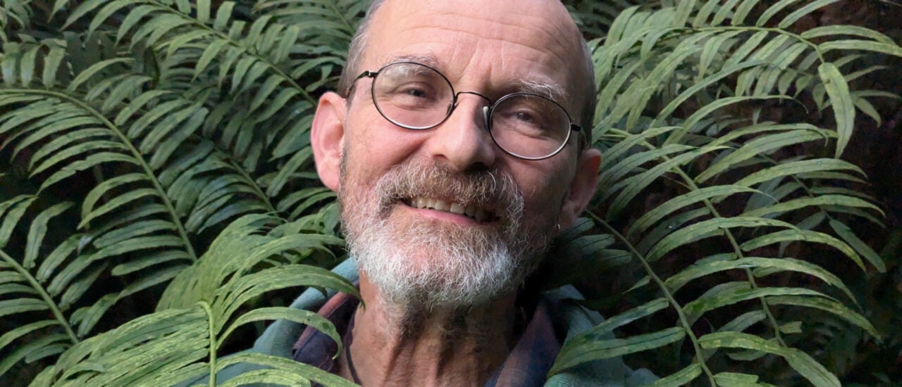 Michael Schwerdtfeger im Farnhaus im Alten Botanischen Garten Göttingen. Foto: Heike Sicconi