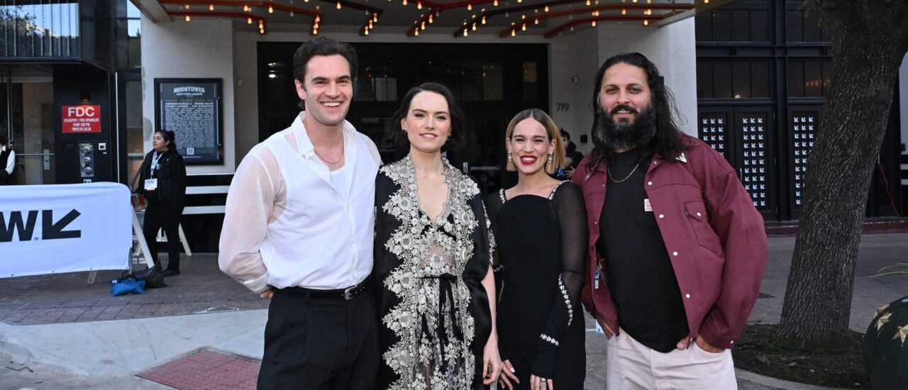 AUSTIN, TEXAS – MARCH 09: Tom Bateman, Daisy Ridley, Matilda Lutz and Shazad Latif attend the „Magpie“ world premiere during the 2024 SXSW Conference and Festival at Stateside at the Paramount on March 09, 2024 in Austin, Texas.   Daniel Boczarski/Getty Images for MAGPIE/AFP (Photo by Daniel Boczarski / GETTY IMAGES NORTH AMERICA / Getty Images via AFP)