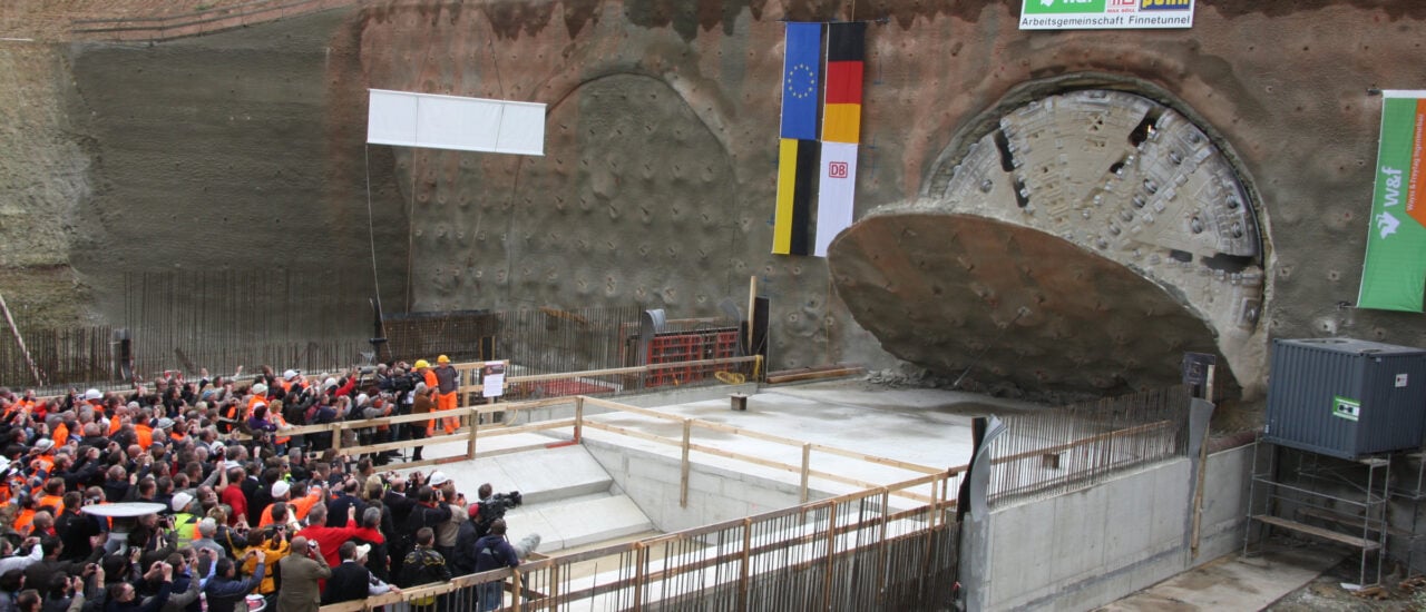 Durchschlag des Finnetunnels. Foto: DB AG / Frank Kniestedt 