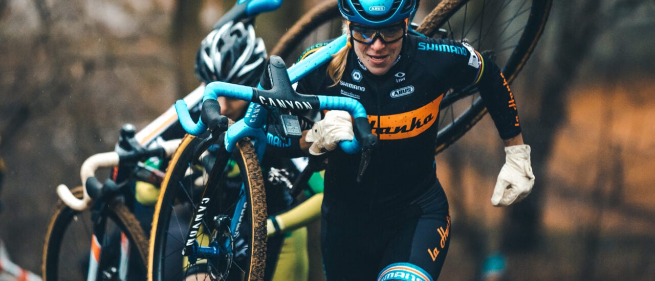 Hanka Kupfernagel bei der Cyclocross-DM 2018. Foto: Marcel Hilger