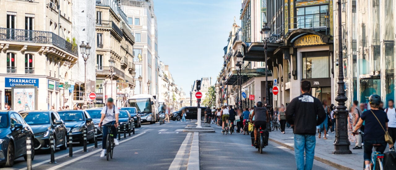 Verkehrswende in Paris mit Raum für den Radverkehr. Foto: Philipp Böhme