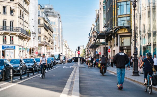 Verkehrswende in Paris mit Raum für den Radverkehr. Foto: Philipp Böhme