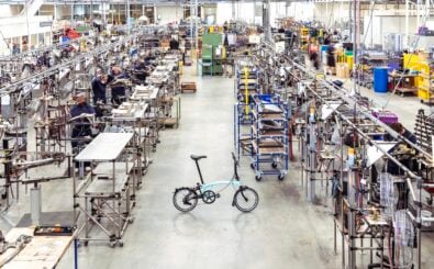 Brompton fertigt seine Rahmen in einer eigenen Fabrik in England. Foto: Brompton