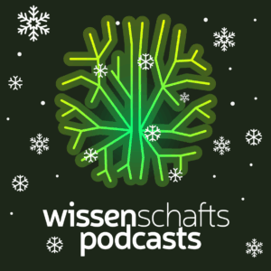 Das Bild zeigt das Cover von Wissenschaftspodcasts.de: ein neuronales Netz, dass an eine Schneeflocke erinnert.