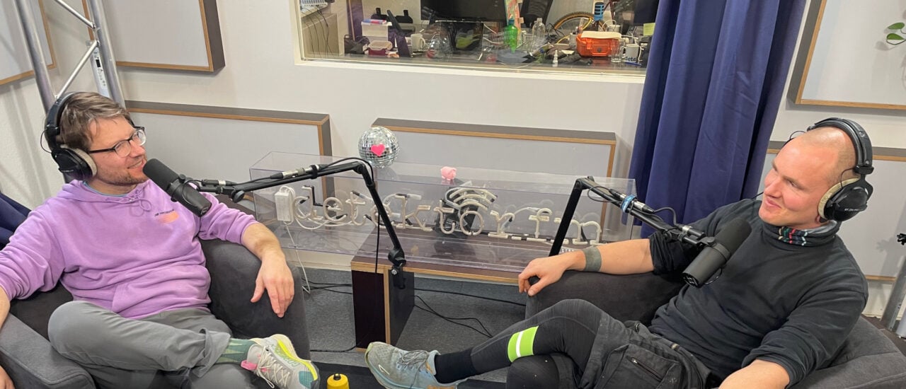 Tom von Meerglas und Gerolf im Studio. Foto: Stanley Baldauf