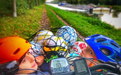 Familientransport per Lastenrad. Foto: Jörg