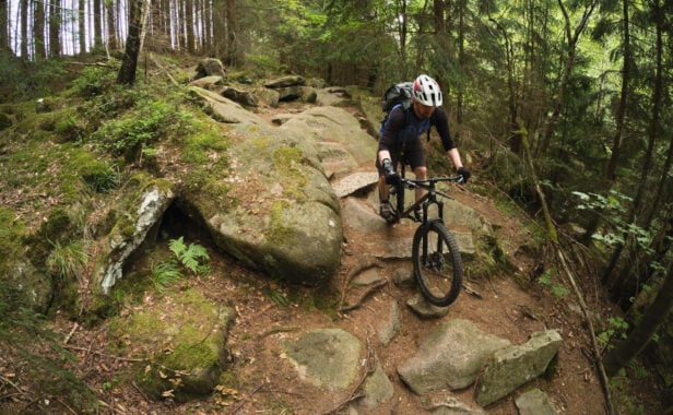 Mountainbiker ohne Motor. Foto: Martin Dinse