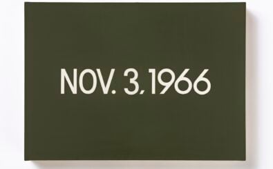 On Kawara, Nov. 3, 1966, 1966, Acryl auf Leinwand, Karton, Zeitung, OnKaw/M 1, Written Art Foundation