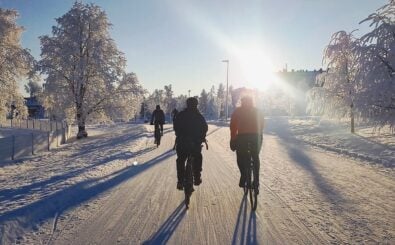Unterwegs in Oulu. Foto: Pekka Tahkola