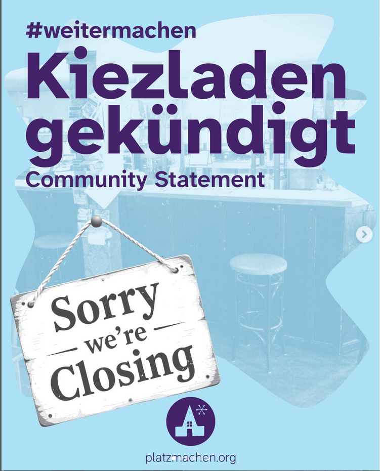 Kiezladen gekündigt