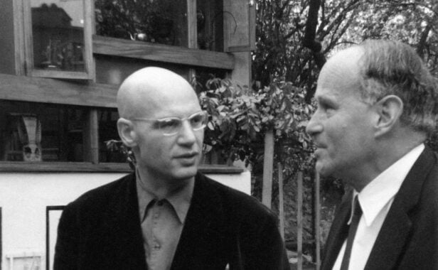 Alexander Grothendieck und sein Kollege Laurent Schwartz in Bure-sur-Yvette, Frankreich. Foto: AFP / Institut des Hautes Etudes Scientifiques