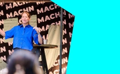 Antje von Dewitz auf dem Machn-Festival. Foto: Sophie Valentin