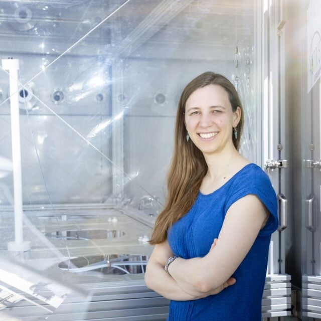Jun.-Prof. Dr. Eva Pfannerstill, Leiterin der Nachwuchsforschungsgruppe ClimStress 