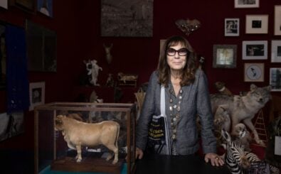 French writer, photographer, installation artist, and conceptual artist Sophie Calle, poses during her exhibition at the Musée National Picasso, or Picasso Museum, in Paris, on September 28, 2023. (Photo by JOEL SAGET / AFP)