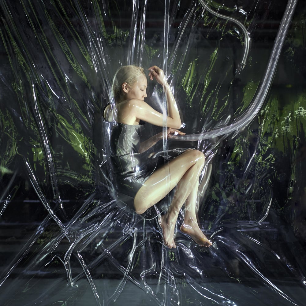 Das Projekt SHRINK 01995. Foto: Robert Clark. Dress: Iris van Herpen.