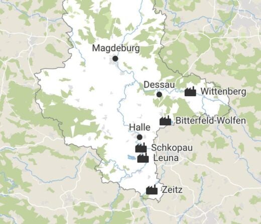 Chemieparks in Sachsen-Anhalt_Karte Christina_beschnitten