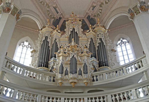 Die Hildebrandt-Orgel in der Stadtkirche St. Wenzel in Naumburg. Bild: Torsten Biel.